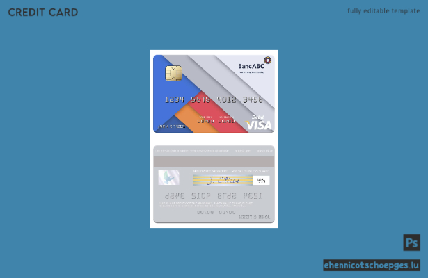 Mustervorschau der Tansania BancABC Visa-Debitkarte